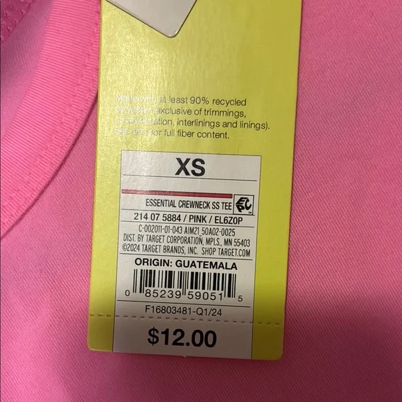 All in Motion Bright Pink Crop Top - Picture 3 of 5